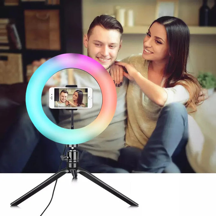 10-Inch RGB Ring Light with Stand
