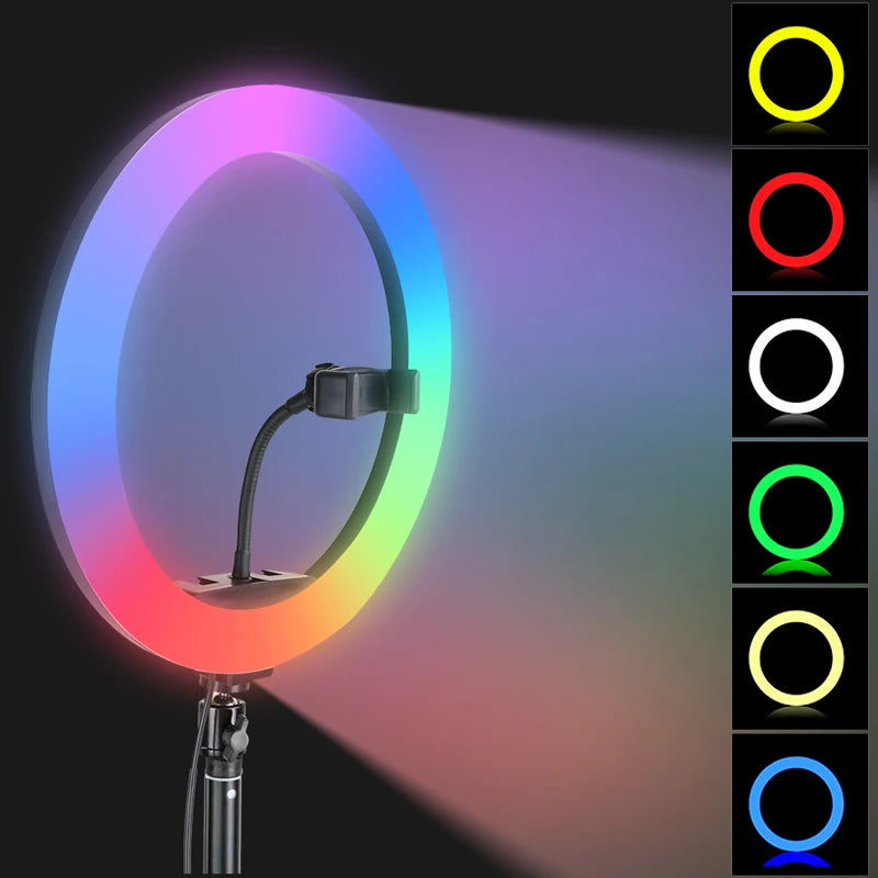 10-Inch RGB Ring Light with Stand