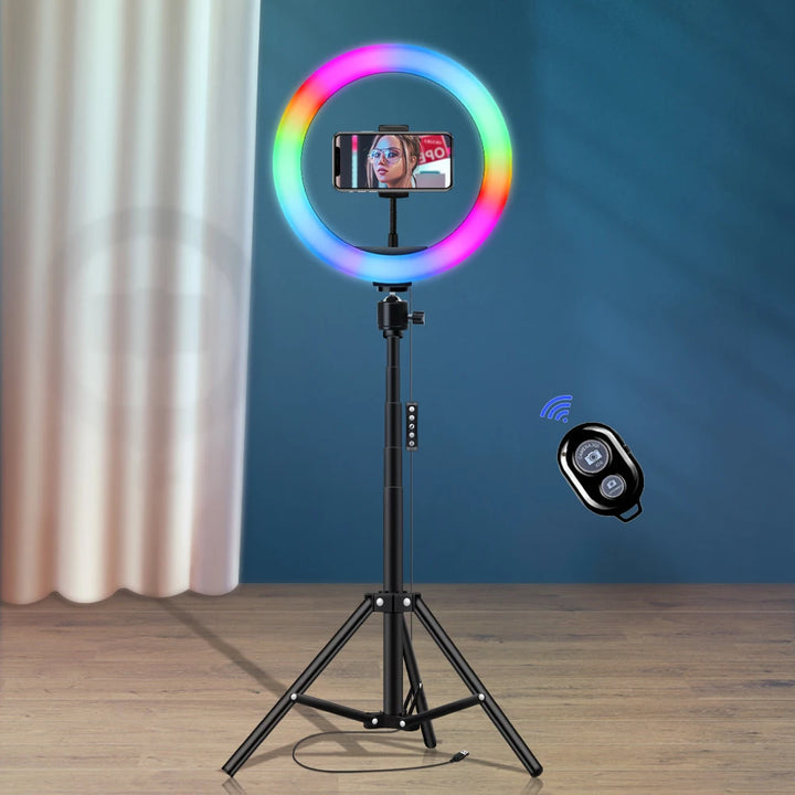 10-Inch RGB Ring Light with Stand