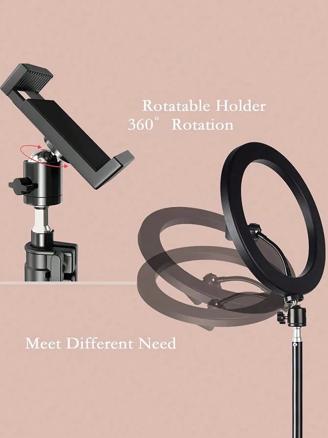 10-Inch RGB Ring Light with 110cm Tripod