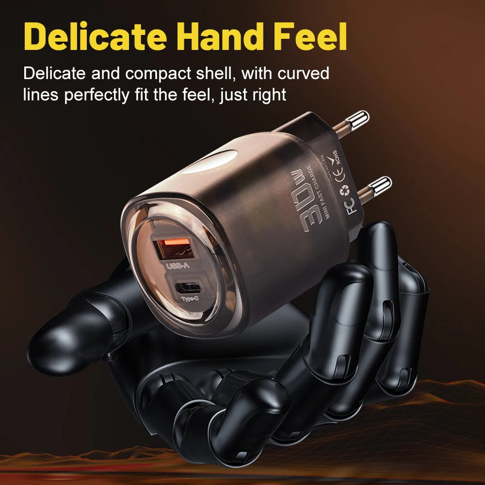 2-in-1 PD Fast Charger QC3.0