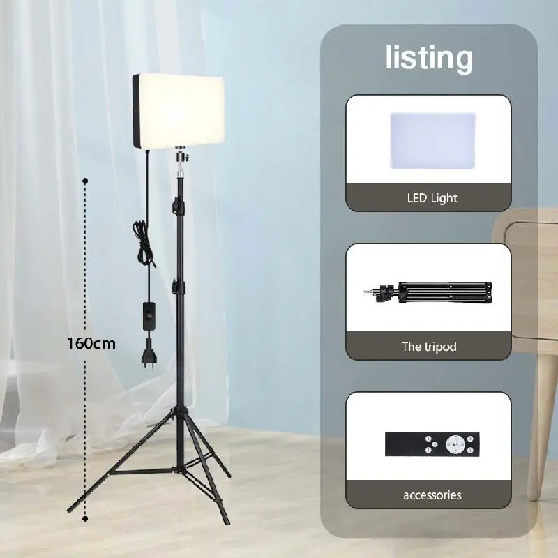 LED Bi-Color Video Light 2700K-5700K with Stand