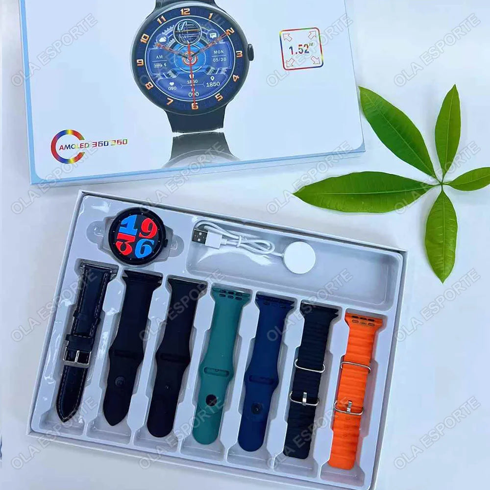 7-in-1 AMOLED GPS Smartwatch 2025