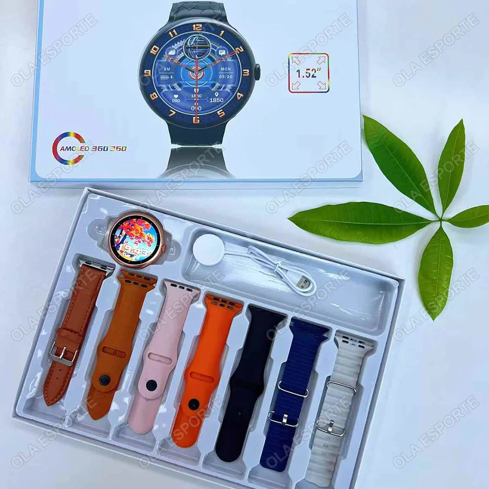 7-in-1 AMOLED GPS Smartwatch 2025