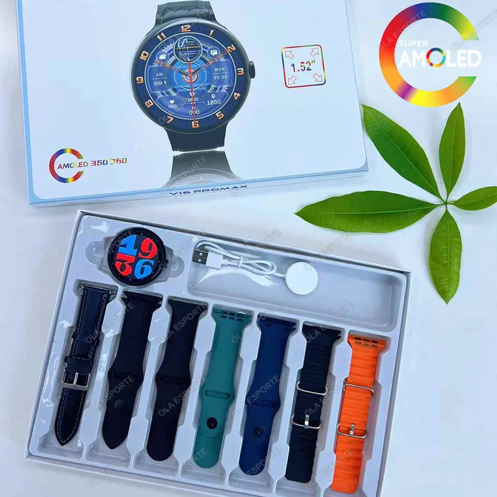 7-in-1 AMOLED GPS Smartwatch 2025